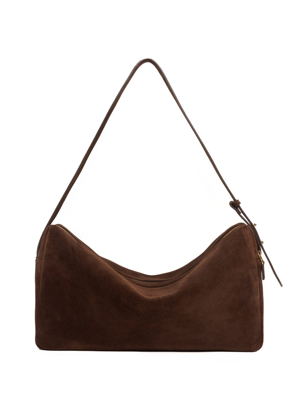 elleme Trousse Large Suede Brownie