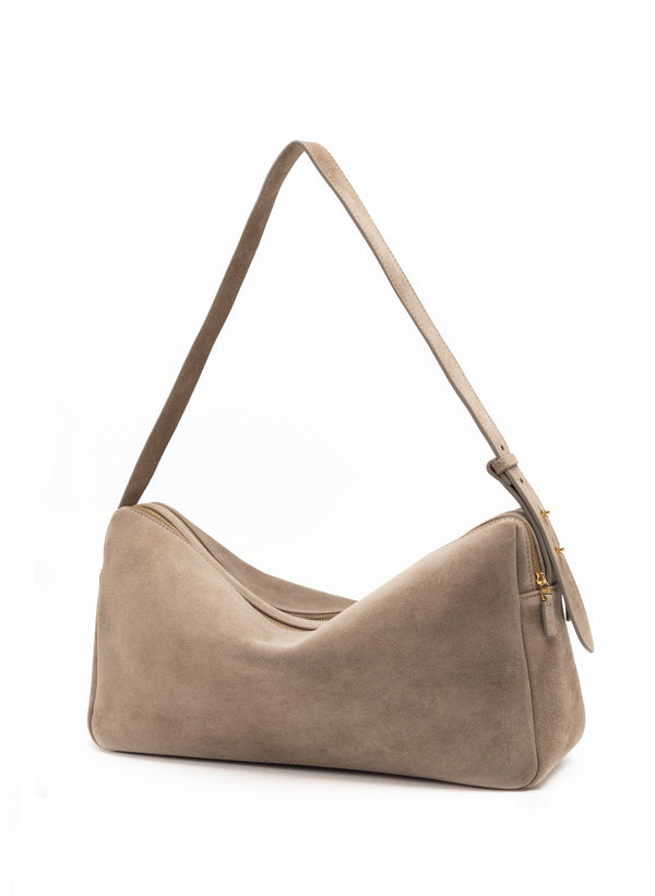 Elleme Trousse Large Suede Taupe