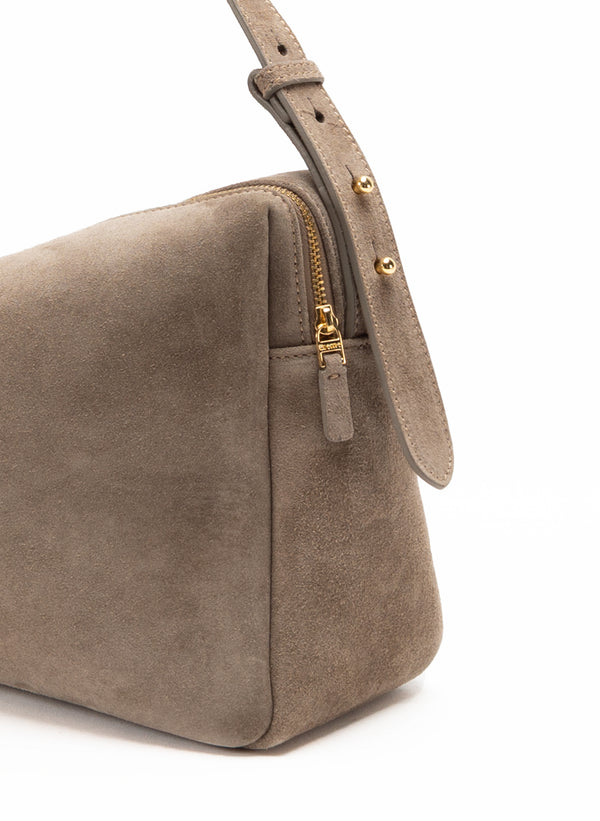 Elleme Trousse Large Suede Taupe