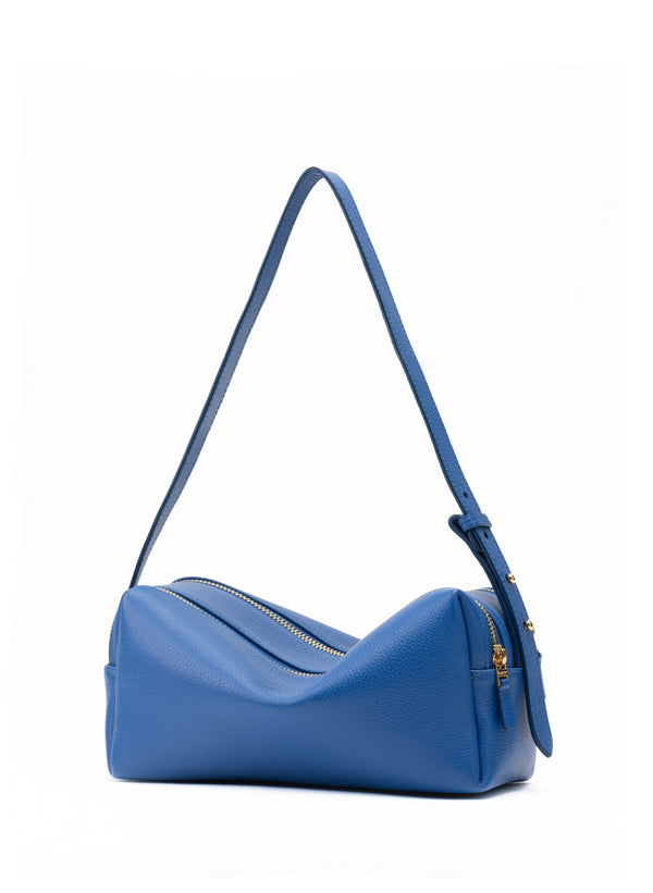 Elleme Trousse Pebbled Leather Azure Blue