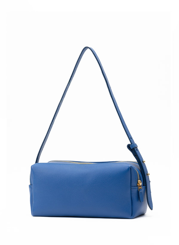 Elleme Trousse Pebbled Leather Azure Blue