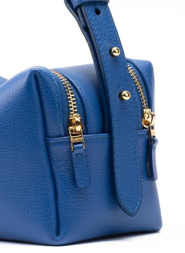 Elleme Trousse Pebbled Leather Azure Blue