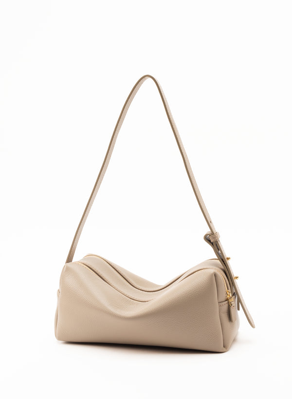 Elleme Trousse Pebbled Leather Taupe