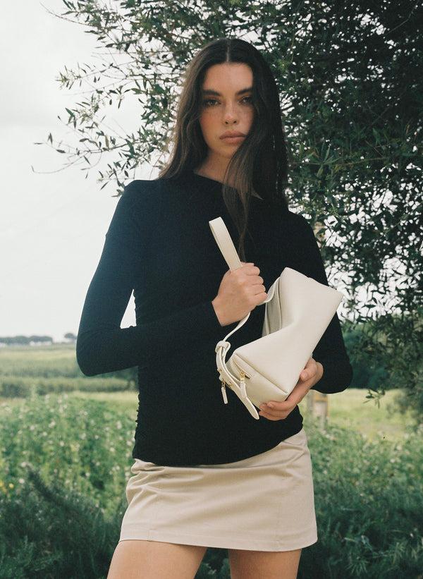 Elleme Trousse Pebbled Leather White