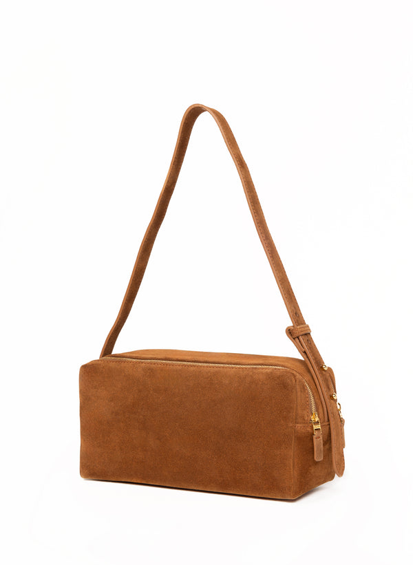 Elleme Trousse Suede Cognac