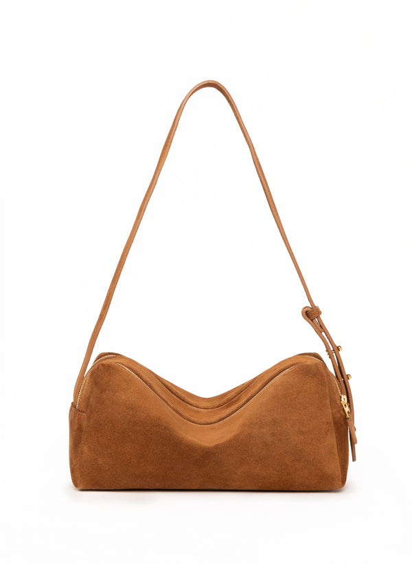 elleme Trousse Suede Cognac