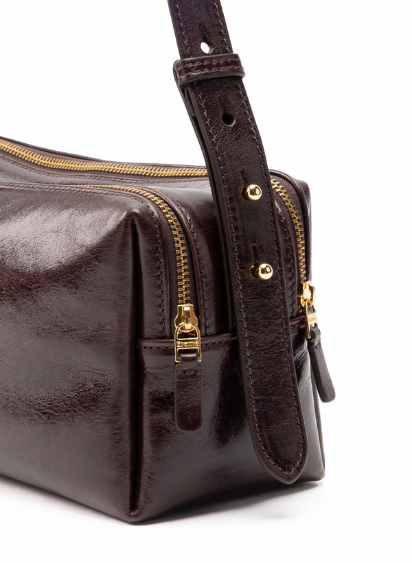 Elleme Trousse Vintage Leather Chestnut