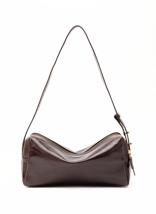 elleme Trousse Vintage Leather Chestnut