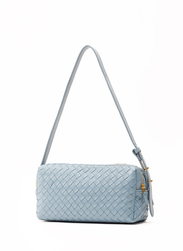 Elleme Trousse Woven Leather Artic Blue