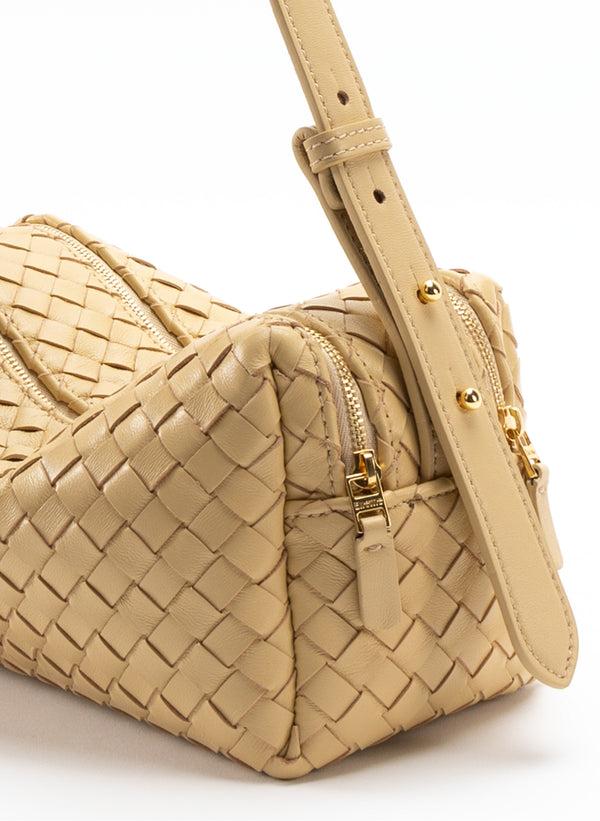 Elleme Trousse Woven Leather Butter