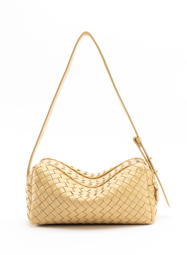 elleme Trousse Woven Leather Butter