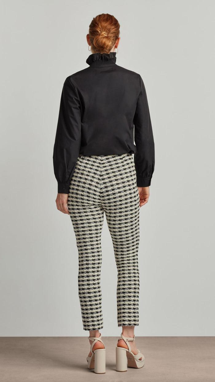 Ellen Tracy AMELIA RUFFLE NECK SHIRT