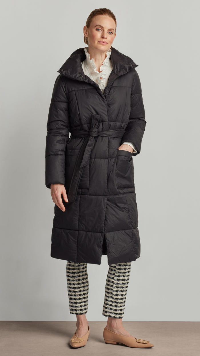 ellen tracy BELTED PILLOW COAT