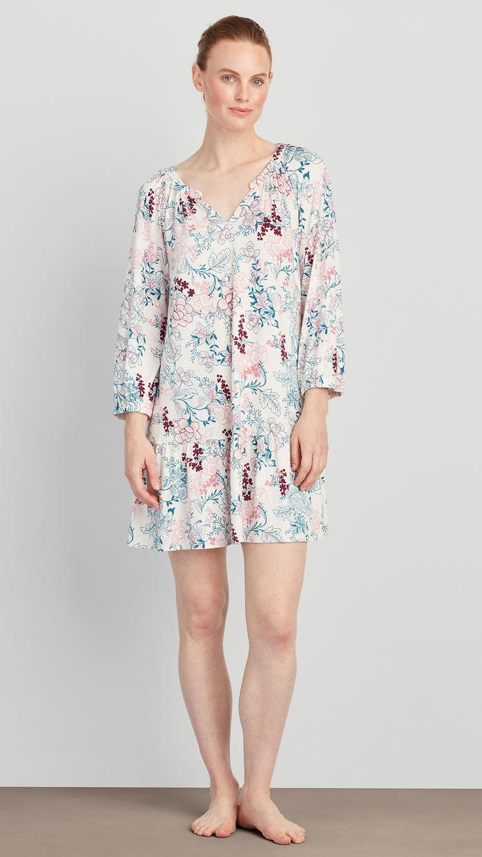 ellen tracy BOHO PAISLEY SLEEP CHEMISE