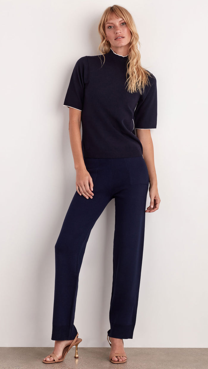 ellen tracy CARLEE MOCK NECK SWEATER TEE