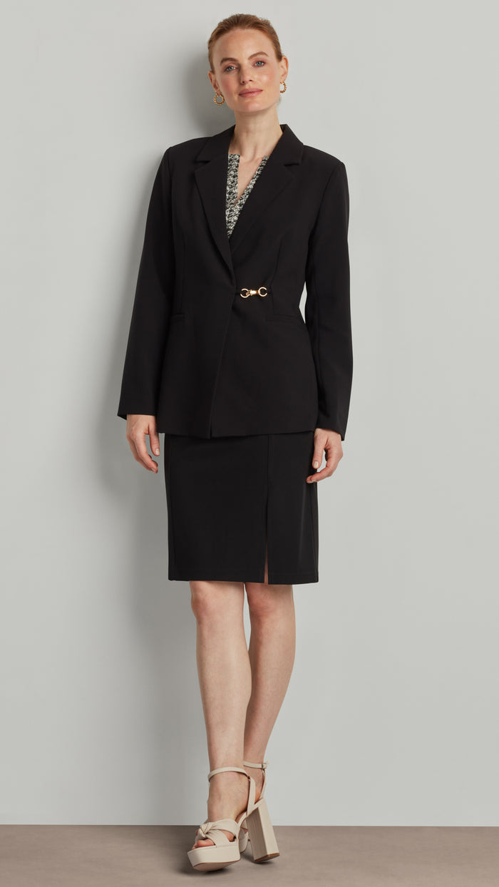 ellen tracy CLASP-CLOSURE BLAZER