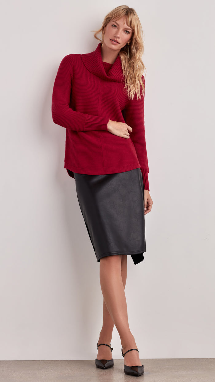 ellen tracy COWL NECK SWEATER