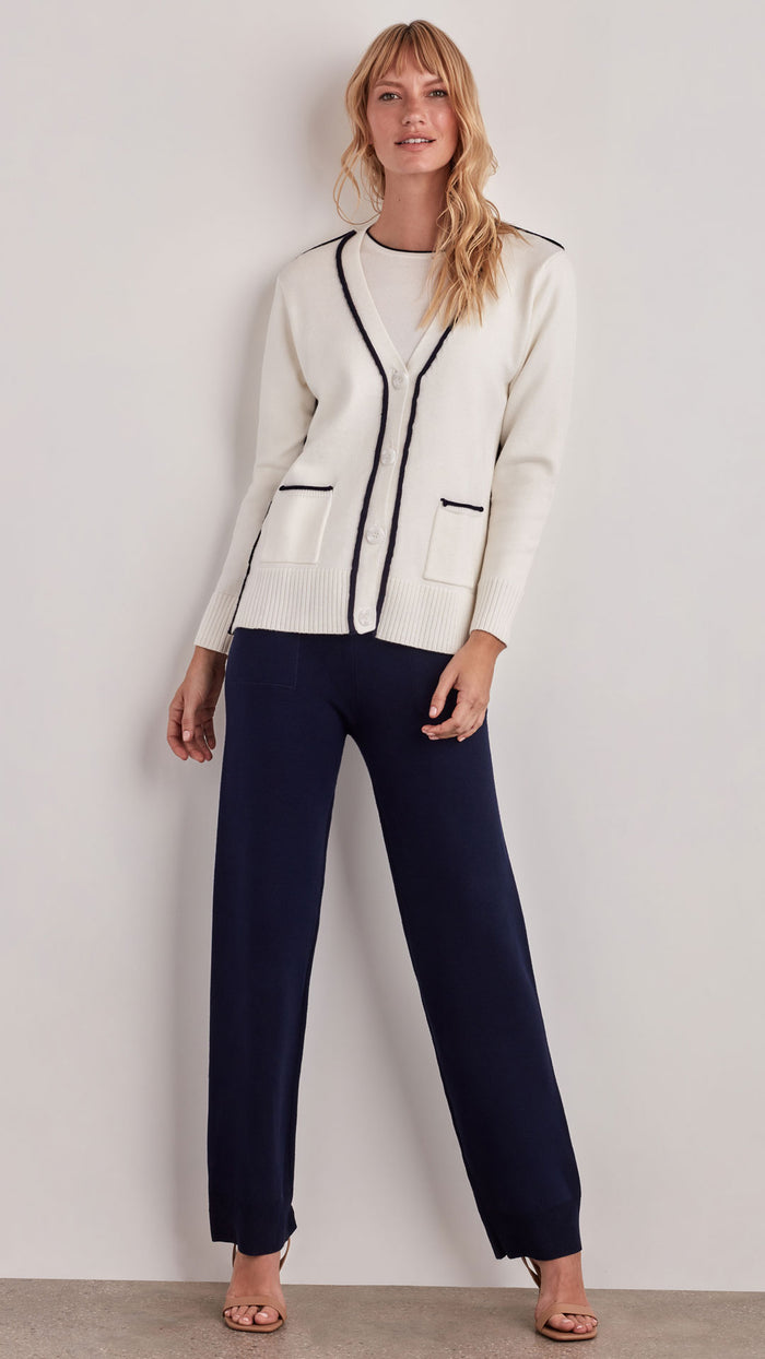 ellen tracy DEMI 4-BUTTON CARDIGAN