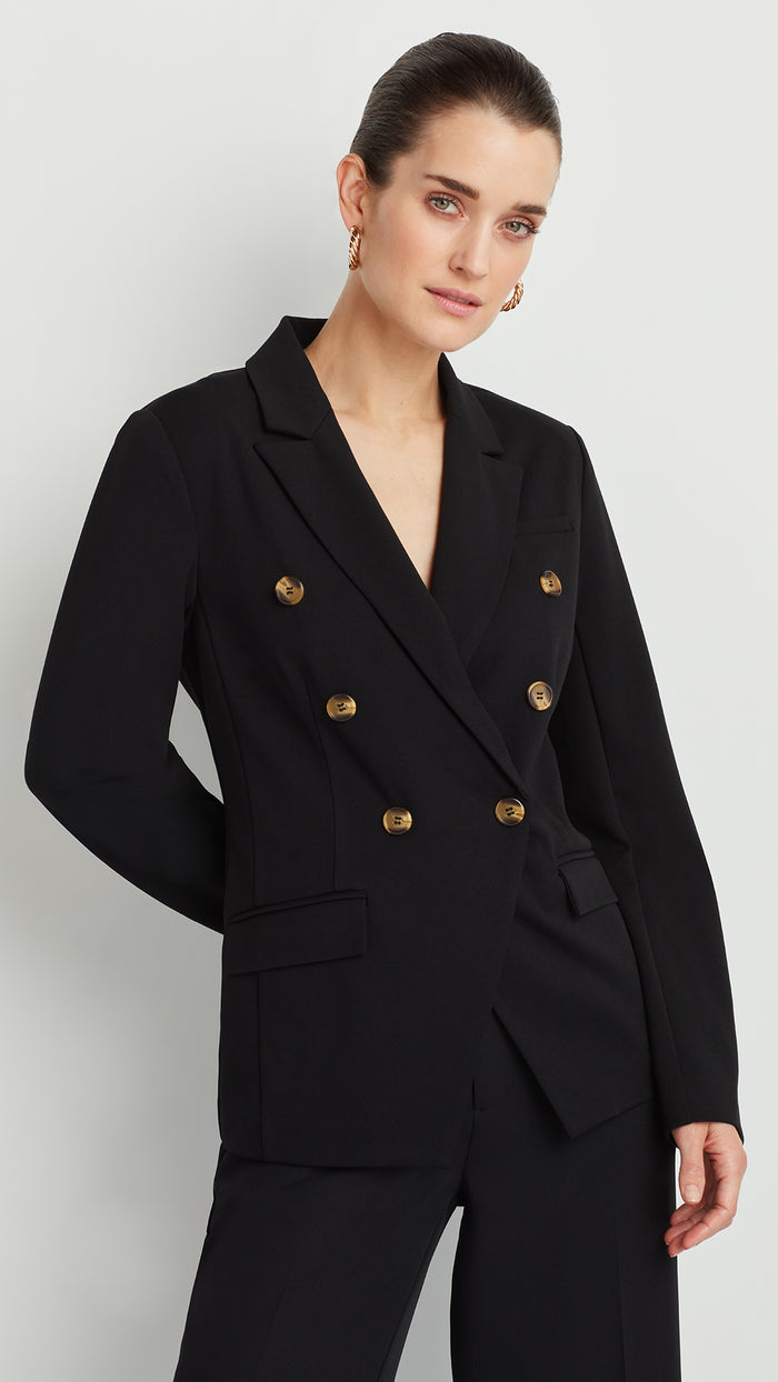 ellen tracy DOUBLE BREASTED BLAZER