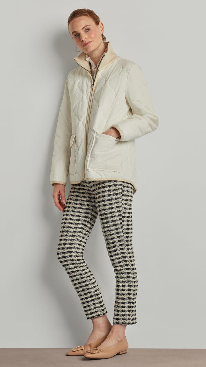 ellen tracy LIGHTWEIGHT QUILTED ZIP JACKET