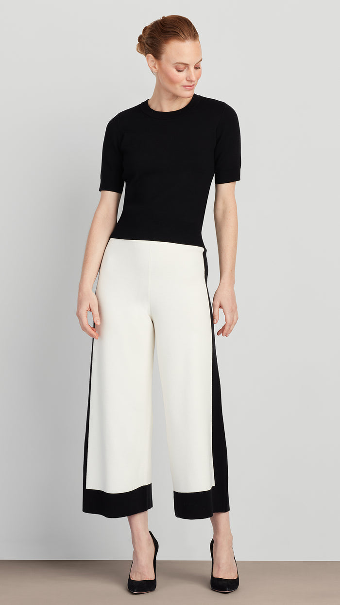 Ellen Tracy LUNA KNIT CROPPED PANT
