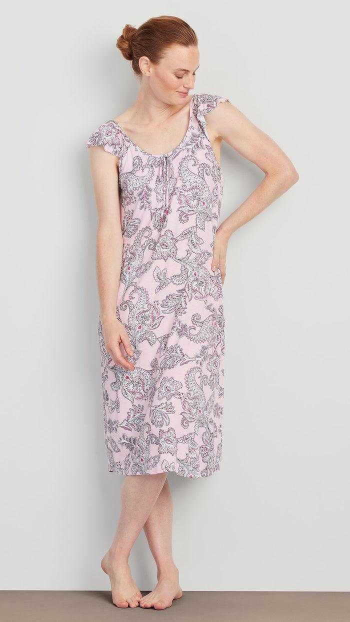 ellen tracy MIDI GOWN WITH SOFT BRA