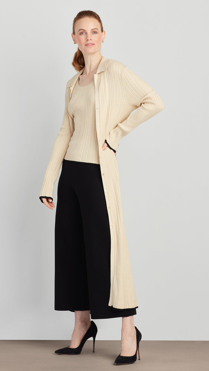 Ellen Tracy OLIVIA SILKY RIB DUSTER