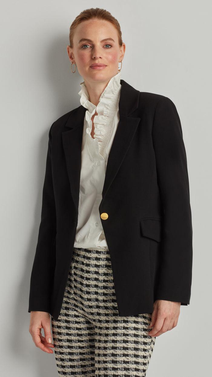 ellen tracy ONE-BUTTON BLAZER