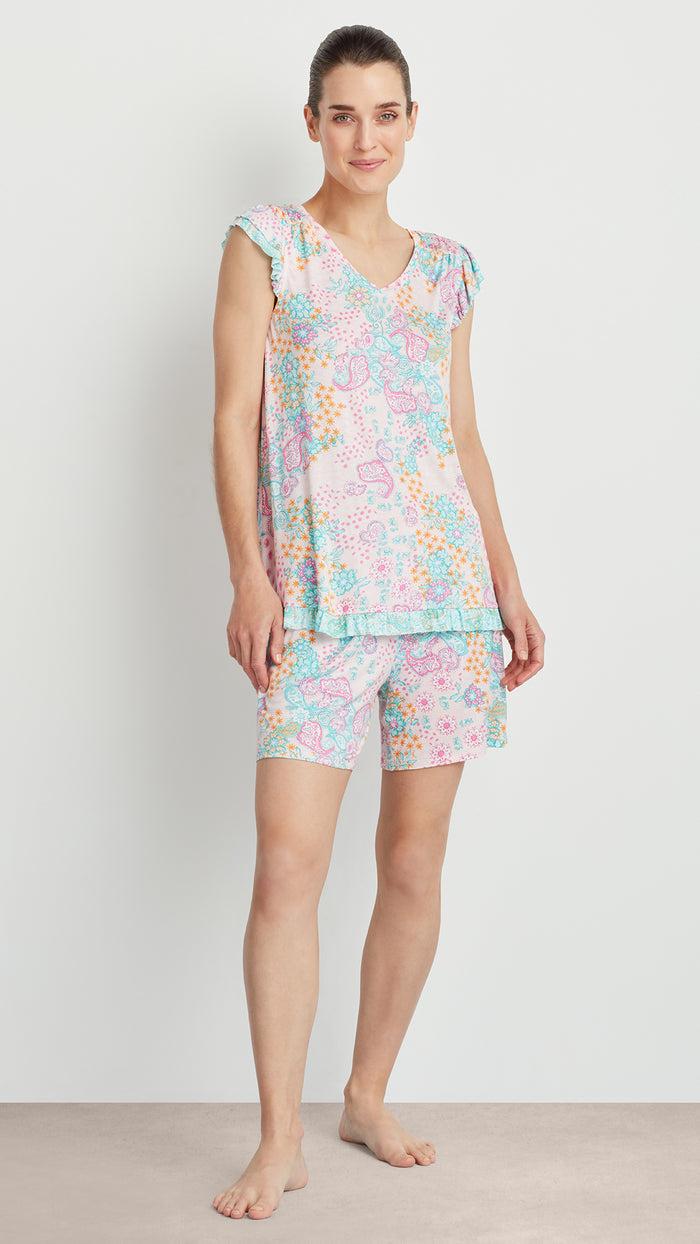 ellen tracy PJ SET WITH SHORT