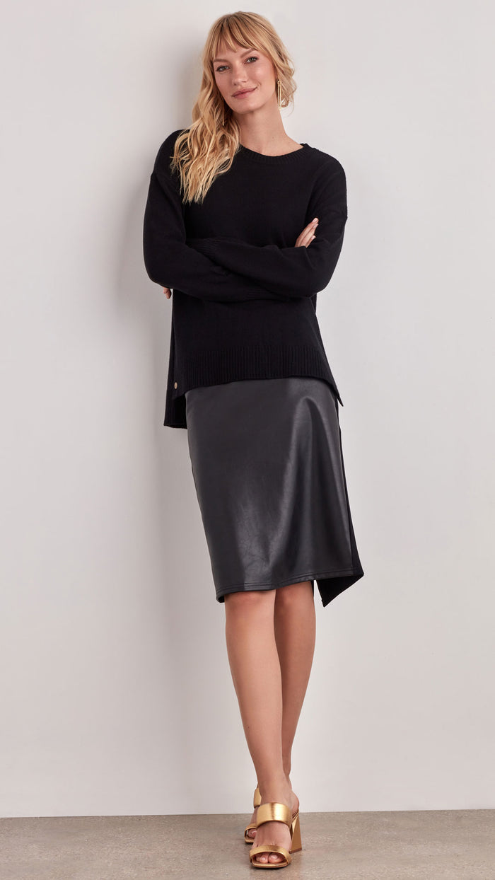 ellen tracy SIDE SNAP SWEATER