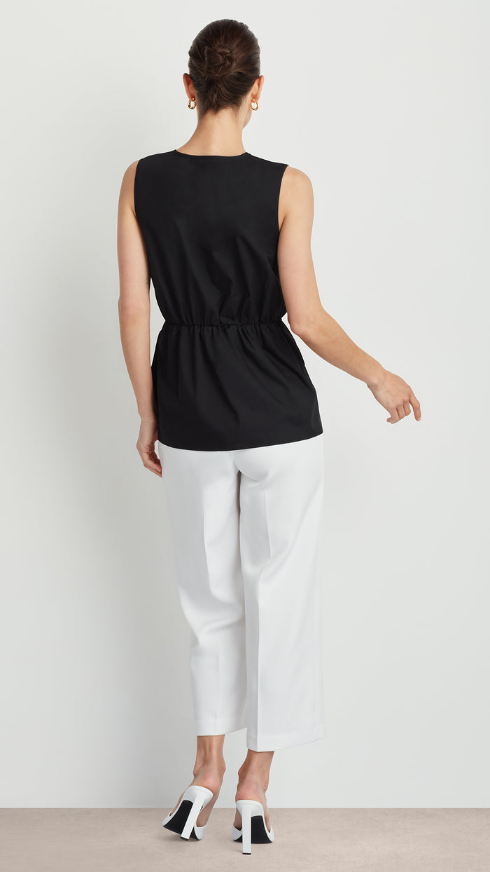 Ellen Tracy SLEEVELESS WRAP TOP