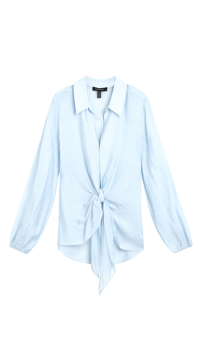 Ellen Tracy TIE FRONT BLOUSE