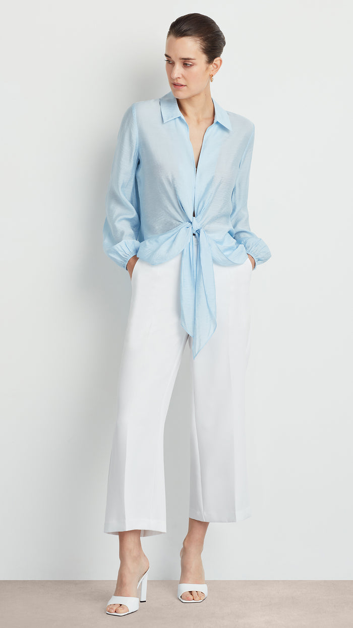 ellen tracy TIE FRONT BLOUSE