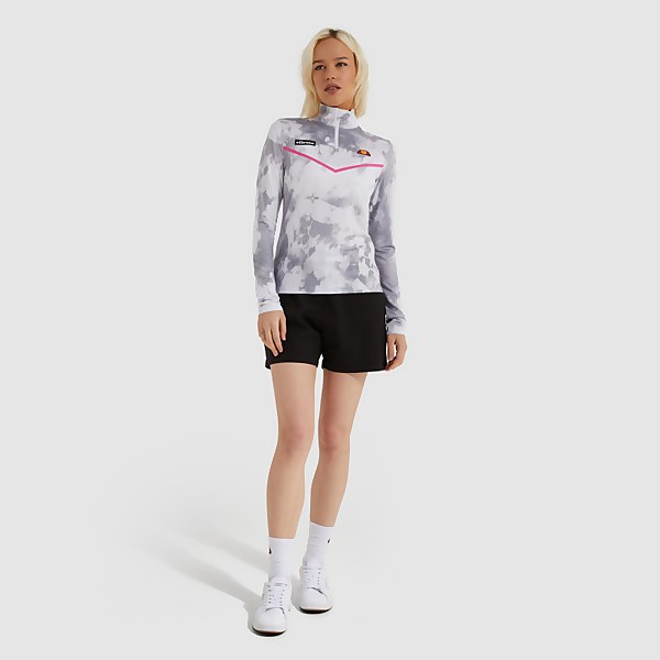 Ellesse Frielo Half Zip Top White Tie Dye