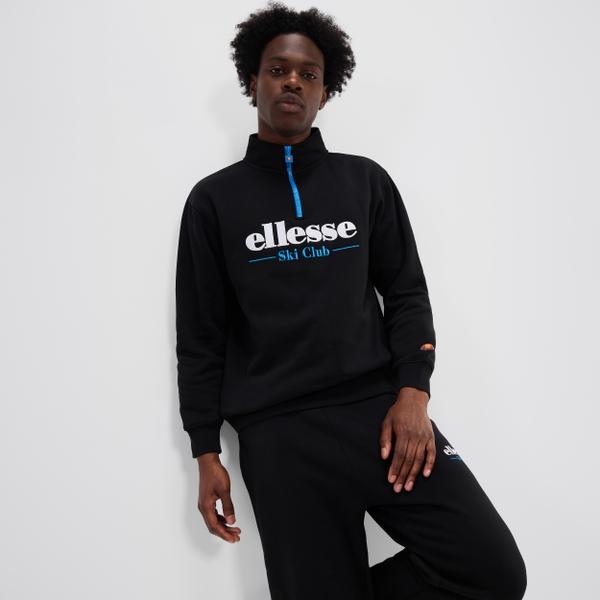 Ellesse Men's Baleor 1/4 Zip Top Black