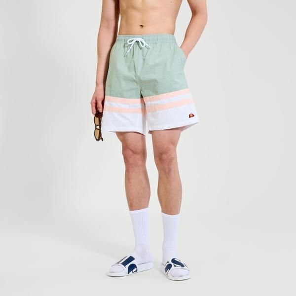 Ellesse Men's Metuli Swim Short Green/Off White