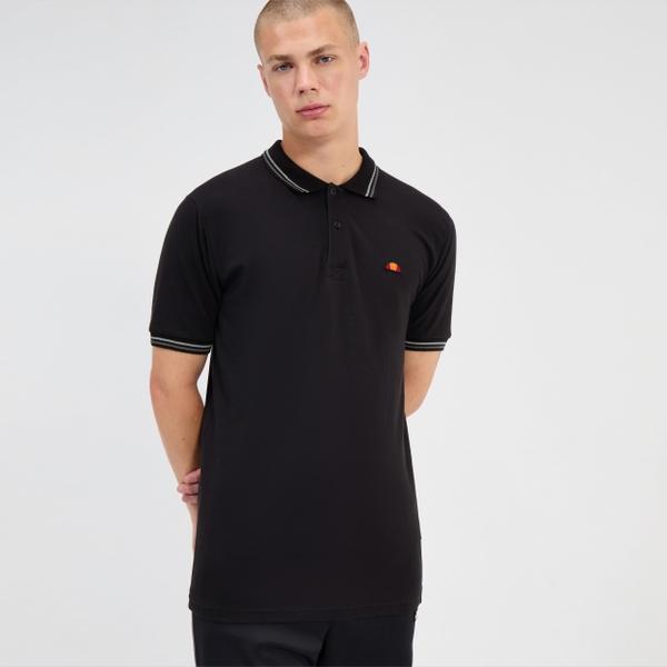 Ellesse Men's Rooks Polo Black/Grey/White