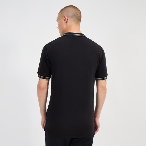 Ellesse Men's Rooks Polo Black/Grey/White