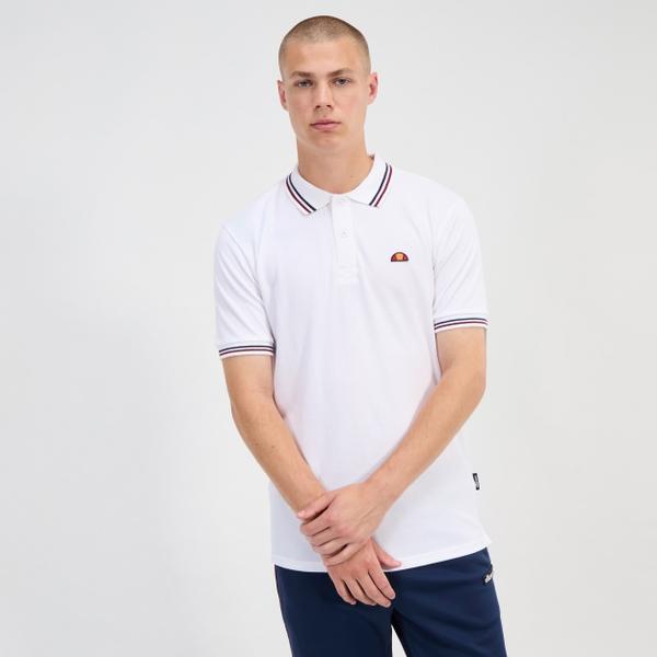 Ellesse Men's Rooks Polo White/Navy/Red