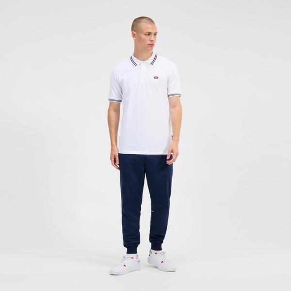 ellesse Men's Rooks Polo White/Navy/Red