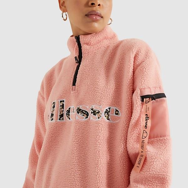 Ellesse Monticule 1/2 Zip Track Top Coral