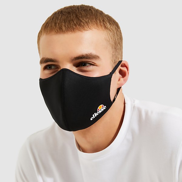 ellesse Palsito 3PK Face Covering Black