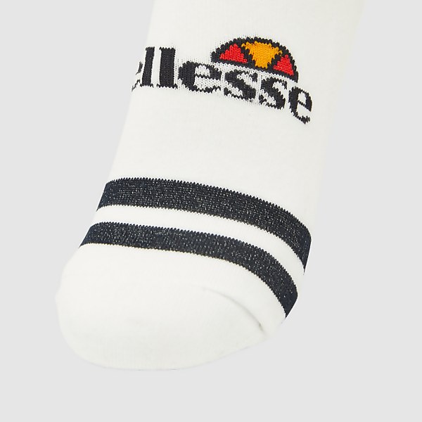 Ellesse Unisex Melna 3 Pack Trainer Liner White