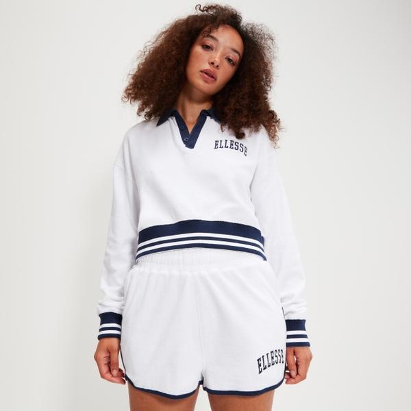 Ellesse Women's Crocetta Cropped Sweatshirt White