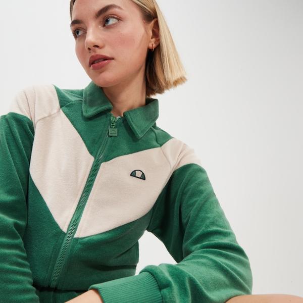 Ellesse Women's Kizzy Crop Track Top Green