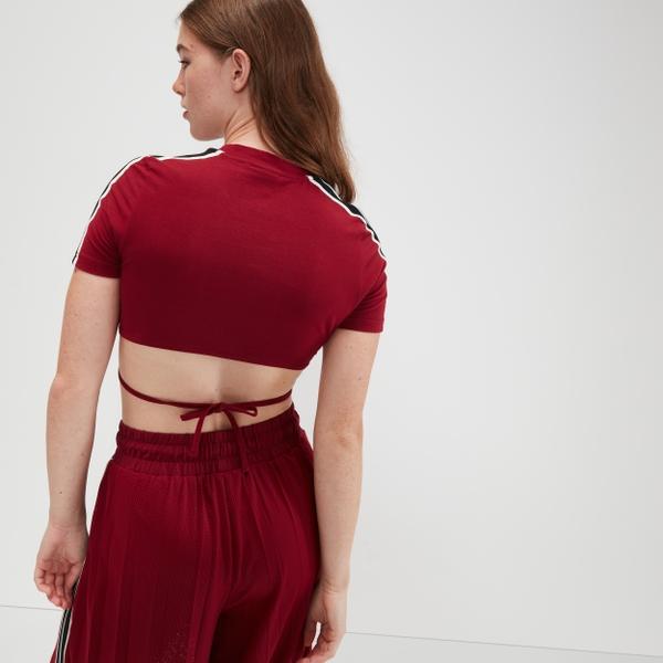 Ellesse Women's Maldonado Crop Tee Burgundy