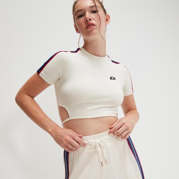 Ellesse Women's Maldonado Crop Tee Off White