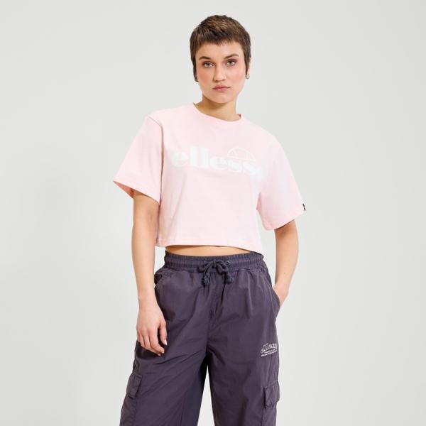 Ellesse Women's Silo Cropped Tee Light Pink