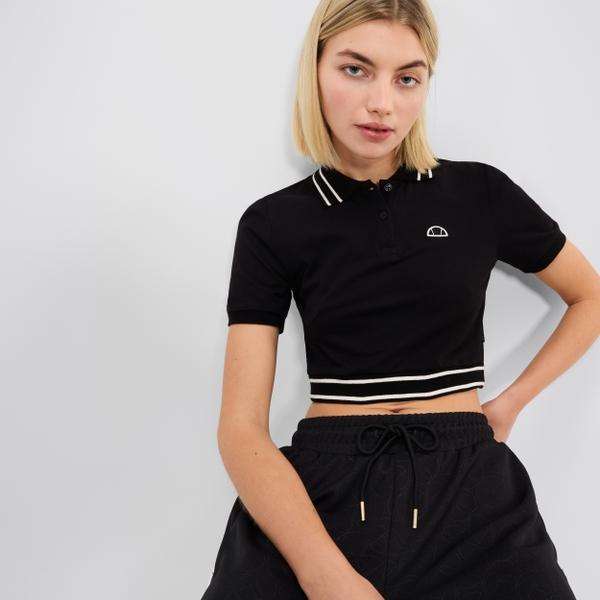Ellesse Women's Trixie Cropped Polo Black