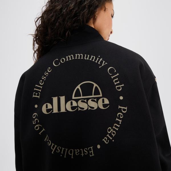 Ellesse Zaragoza 1/2 Zip Track Top Black
